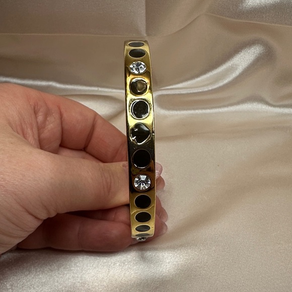 EUC - Kate Spade New York Black Spot The Spade Bangle - Picture 11 of 11
